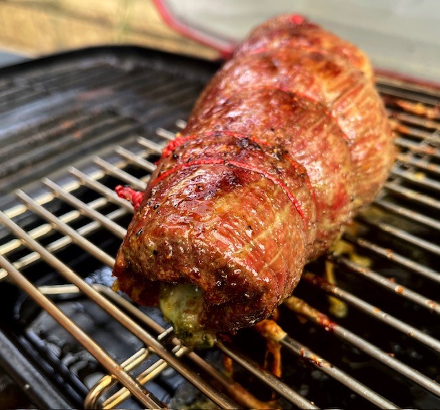 Stuffed BBQ Flank Roast 